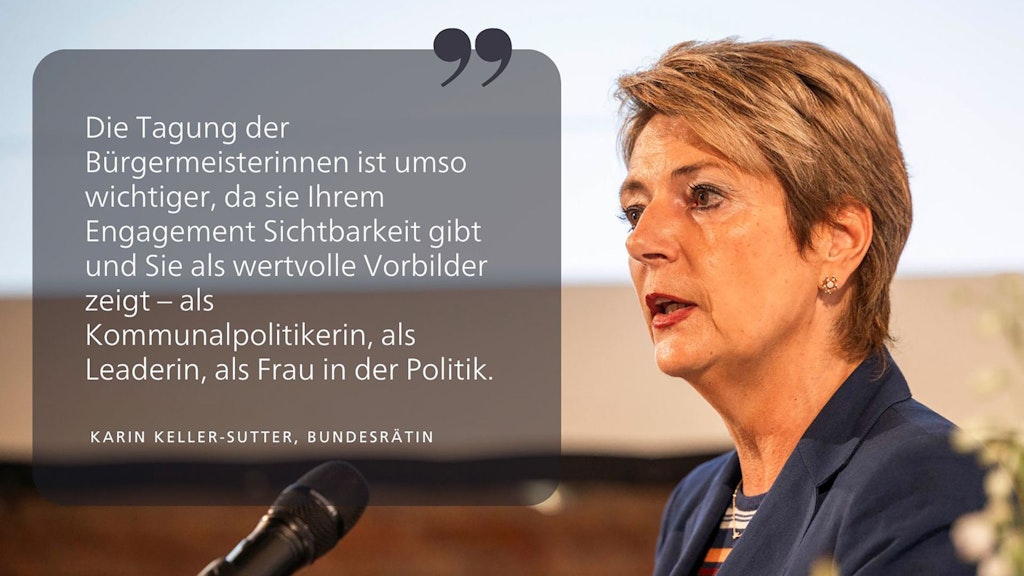 Karin Keller-Sutter an die Bürgermeisterinnenkonferenz DE-CH-Ost