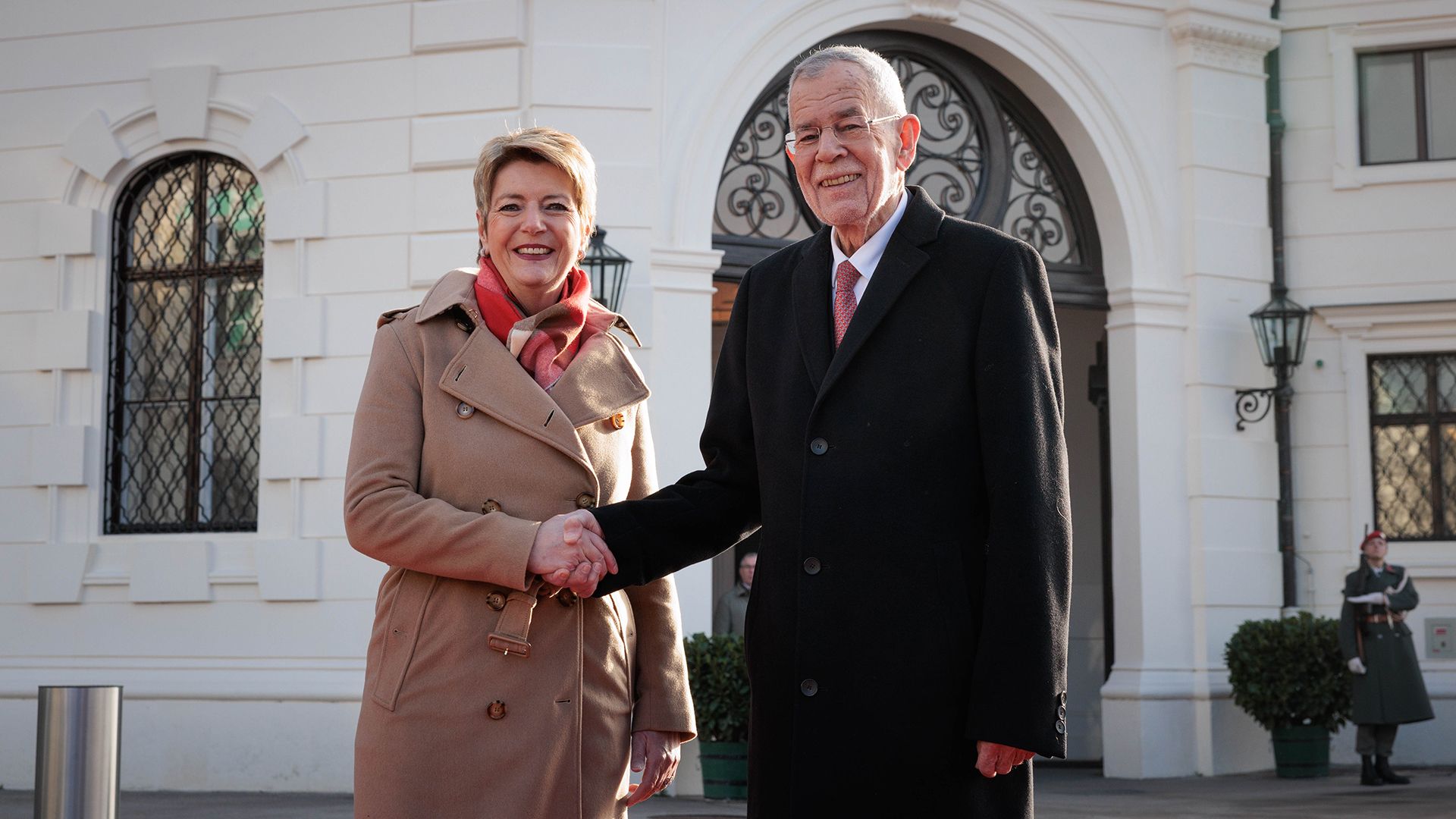 Offizieller Besuch der Bundespräsidentin der Schweizerischen Eidgenossenschaft, Karin Keller-Sutter mit Alexander van der Bellen, in Österreich