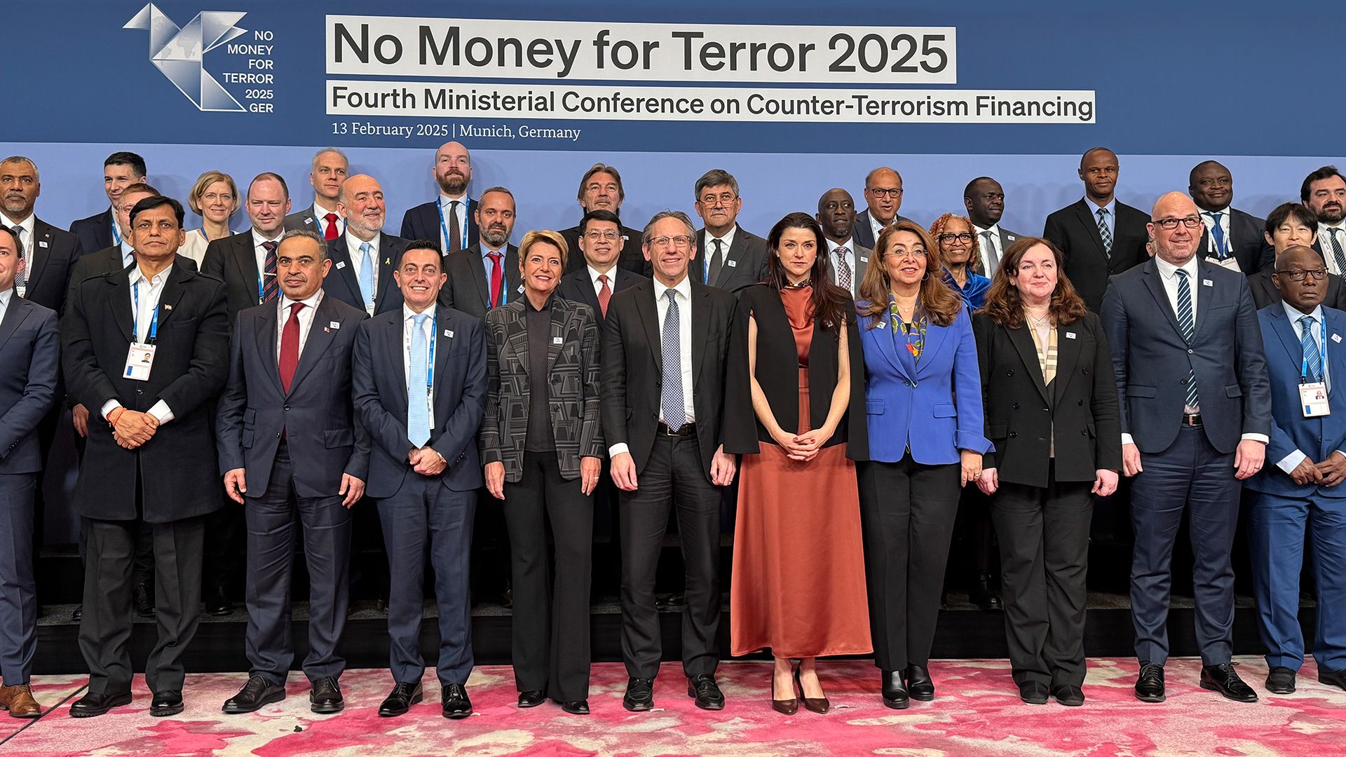 Federal Councillor Karin Keller-Sutter at the ‘No Money for Terror’ conference