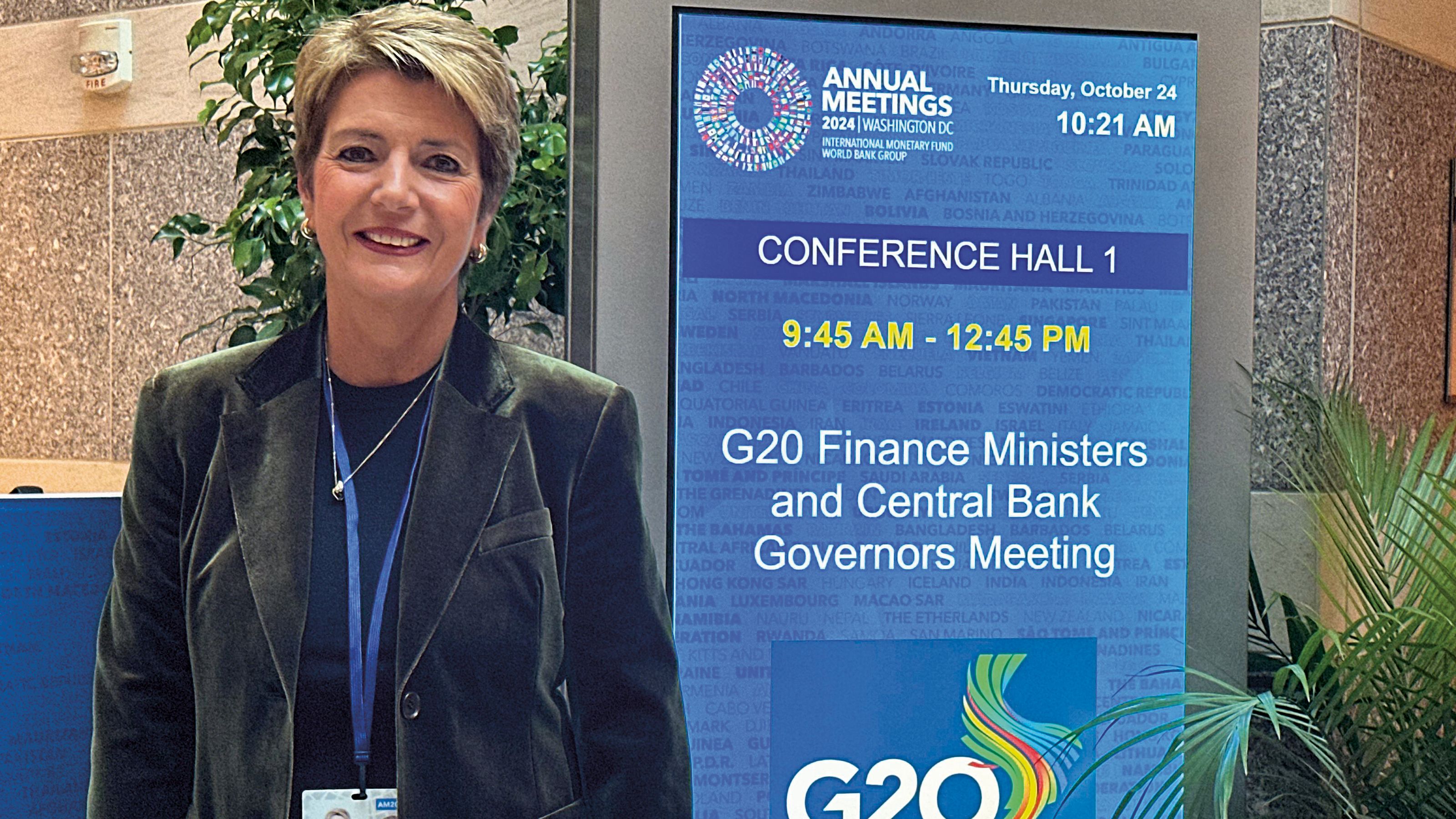 Karin Keller-Sutter am IMF Annual Meetings 2024