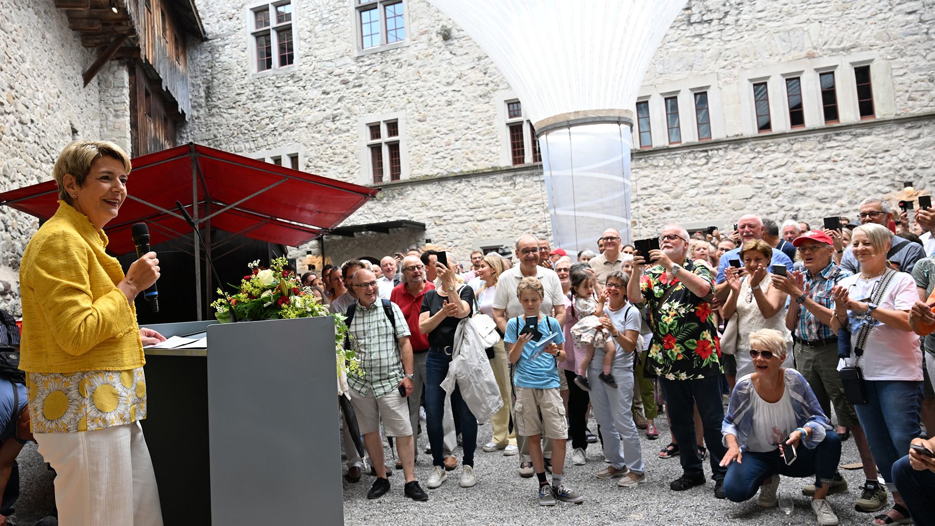 Rede von Bundespräsidentin Karin Keller-Sutter in Rapperswil