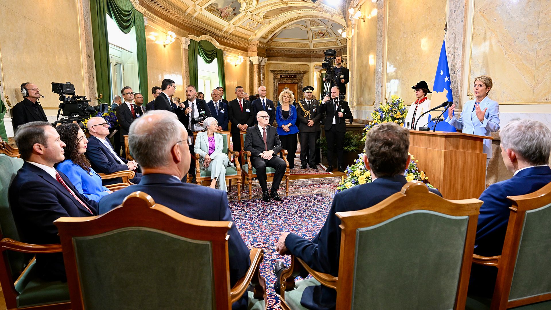 Speech by Swiss President Karin Keller-Sutter and Kosovo President Vjosa Osmani Sadriu