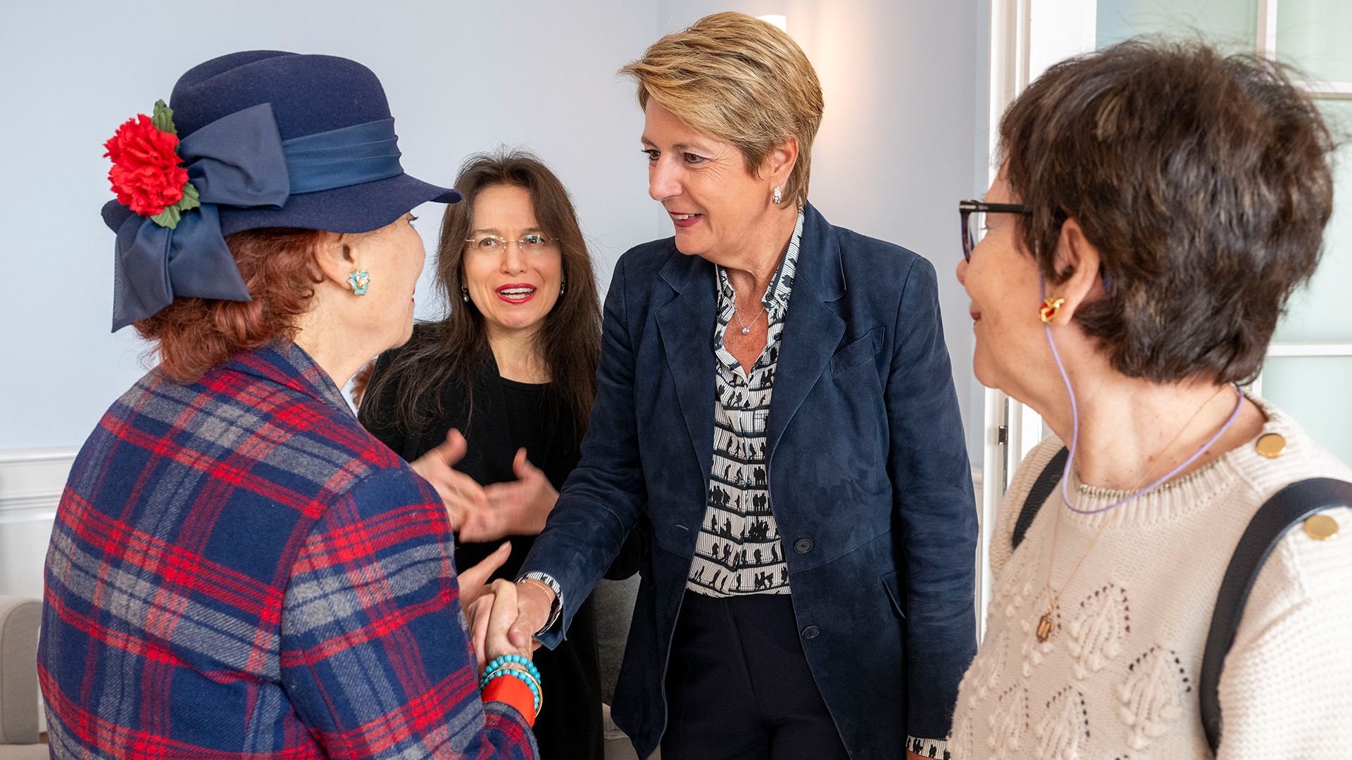 Meeting with Holocaust survivors and President of the Swiss Confederation Karin Keller-Sutter