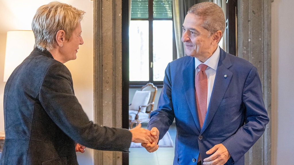 President of the Swiss Confederation Karin Keller-Sutter meets Fabio Panetta, Governor of the Bank of Italy