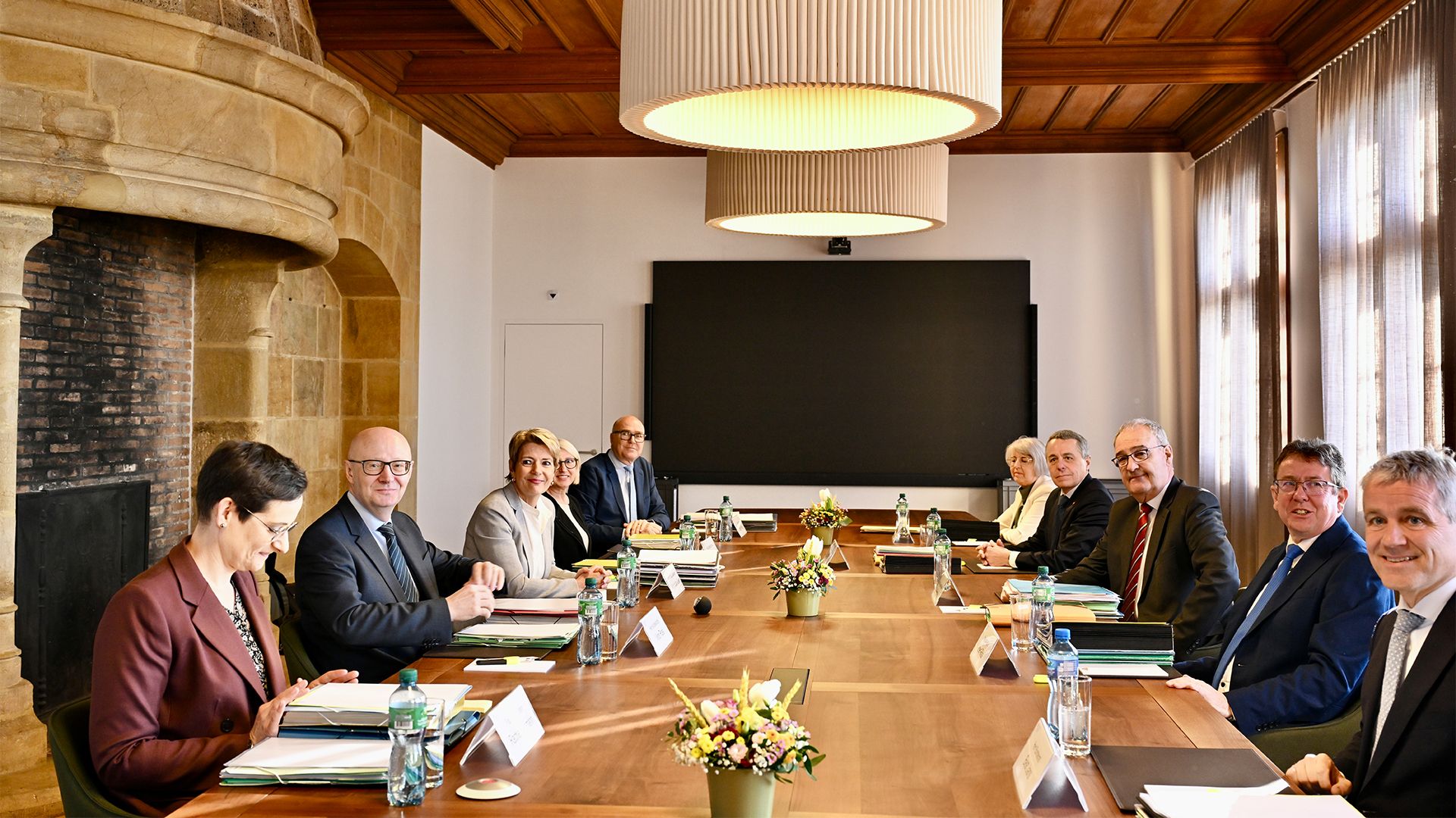 Le Conseil fédéral réuni à Neuchâtel