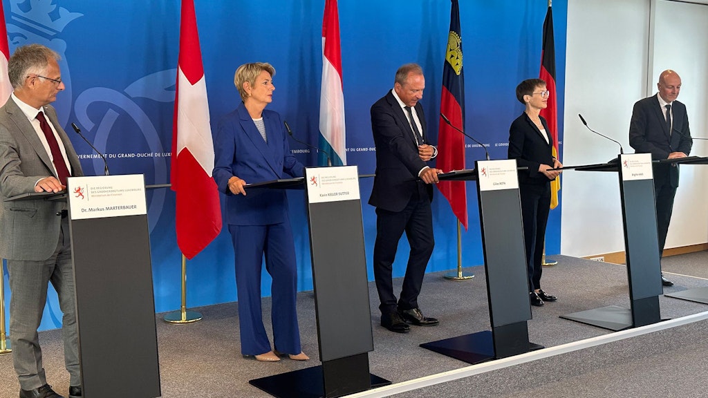 Conférence de presse des ministres des finances germanophones