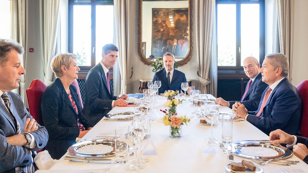 La presidente della Confederazione Karin Keller-Sutter incontra Fabio Panetta, Governatore della Banca d'Italia