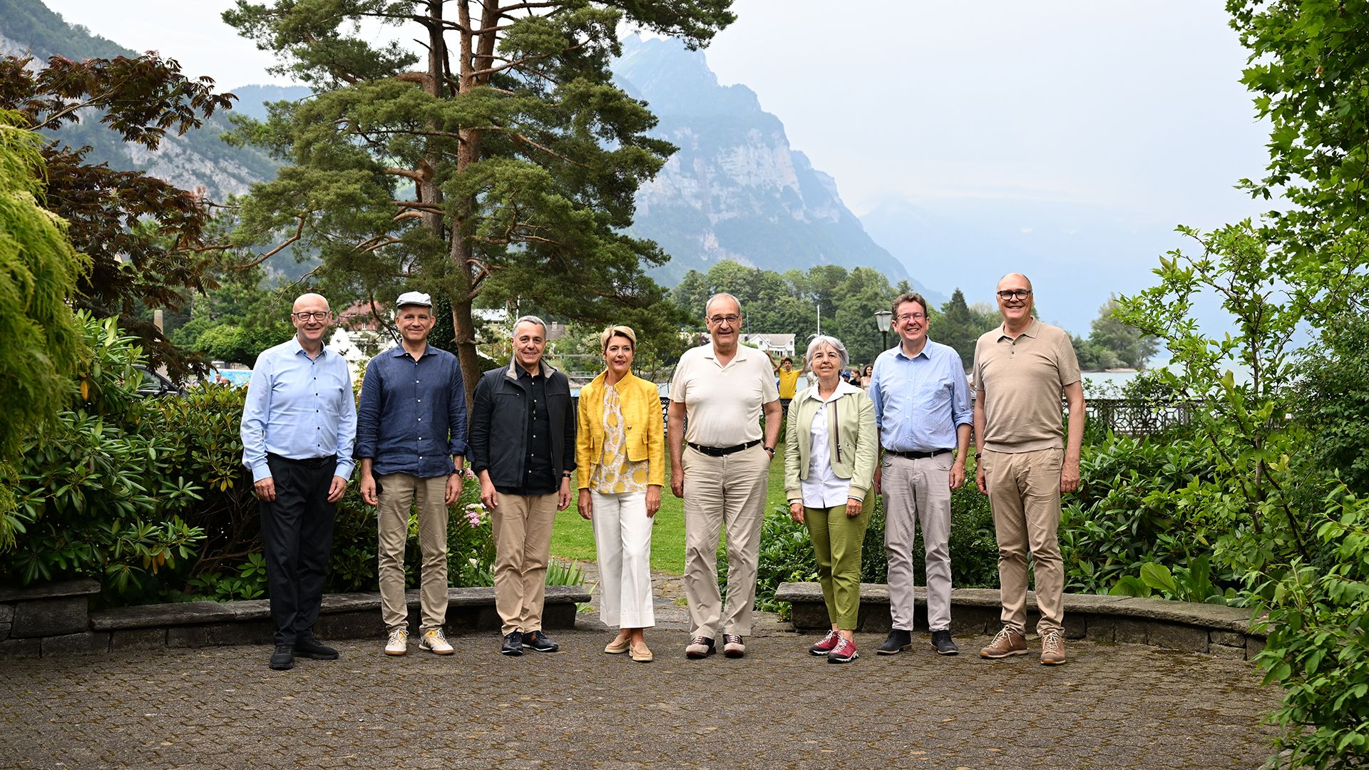 Il Consiglio federale a Quinten